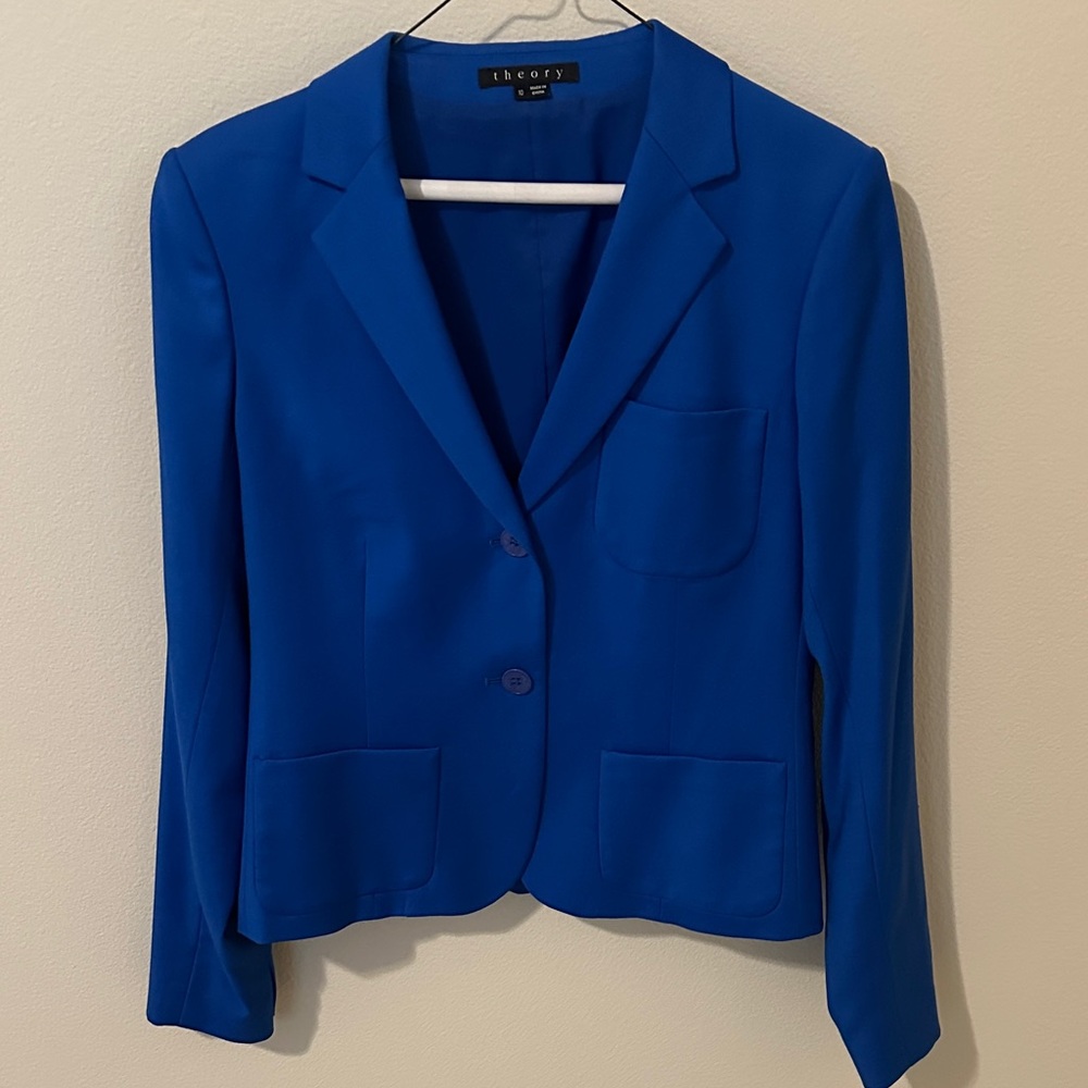 Theory Women's Vibrant Blue Suit Jacket